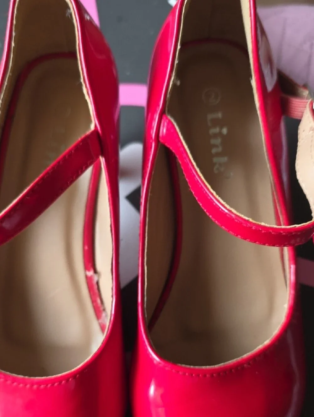 Link Red Patent Mary Jane Shoes with Bow Strap - Kids